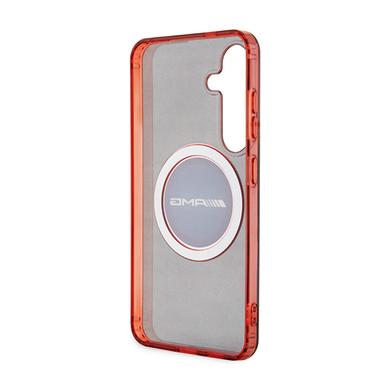 AMG skaidrus dvispalvis MagSafe – „Samsung Galaxy S24“ dėklas (juodas)