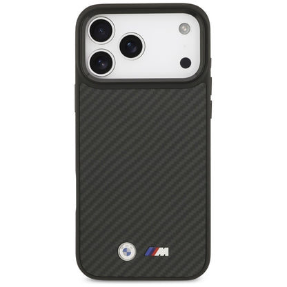 BMW M Kevlar Matinis MagSafe dėklas - iPhone 17 Pro Max (Juodas)
