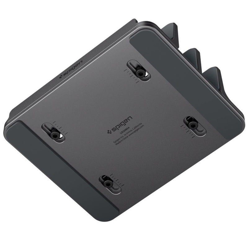Spigen LD208S4 vertikalus nešiojamojo kompiuterio stovas – aliumininis organizatorius/stovas 4 įrenginiams (Space Gray)