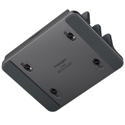 Spigen LD208S4 vertikalus nešiojamojo kompiuterio stovas – aliumininis organizatorius/stovas 4 įrenginiams (Space Gray)