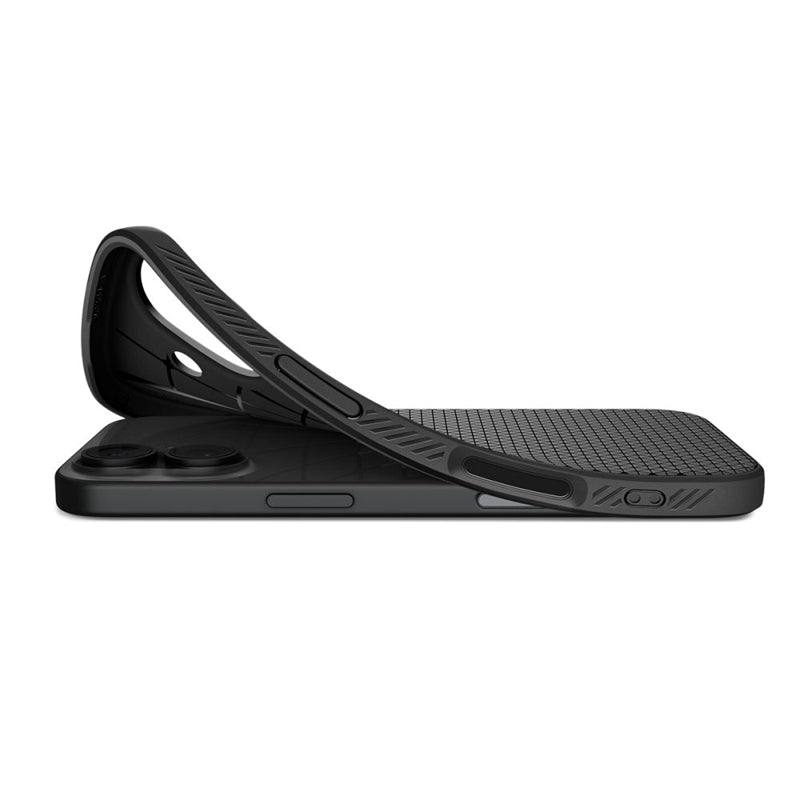 Spigen Liquid Air - Dėklas iPhone 17 (Matinė juoda)
