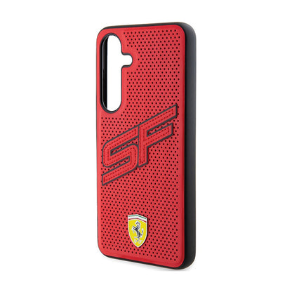 Ferrari Big SF Perforated – dėklas, skirtas „Samsung Galaxy S24+“ (raudonas)