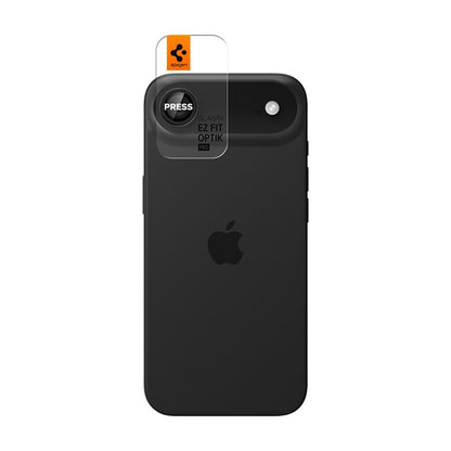 Spigen Optik Pro GLAS.TR EZ Fit Kameros apsauga 2 vnt. - Objektyvo apsauga, skirta iPhone Air (2 vnt.) (Juoda)