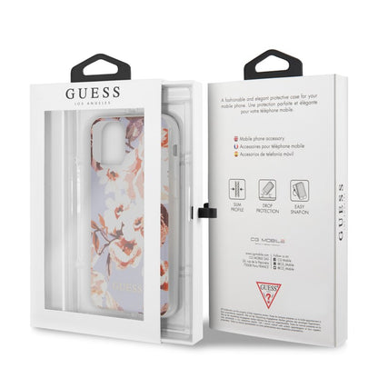 Guess Flower Case N2 – dėklas iPhone 11 Pro Max (Alyvinis)
