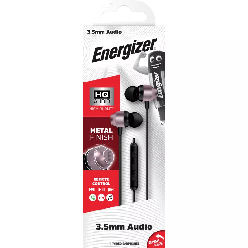 Energizer Classic CIA10 – laidinės ausinės su 3,5 mm jungtimi (rožinis auksas)