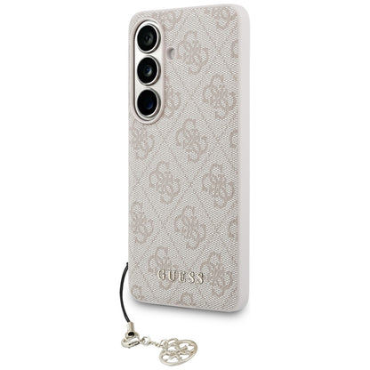 Guess 4G Classic Logo Charm MagSafe - Samsung Galaxy S26 dėklas (Rožinė)