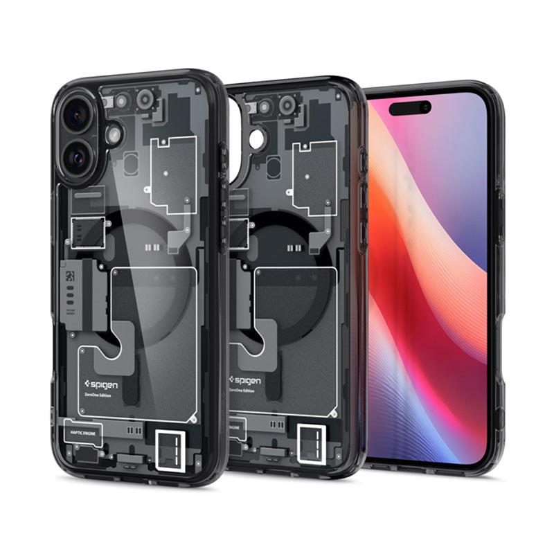 Spigen Ultra Hybrid Mag MagSafe – dėklas, skirtas „iPhone 16“ (Zero One)