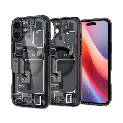 Spigen Ultra Hybrid Mag MagSafe – dėklas, skirtas „iPhone 16“ (Zero One)