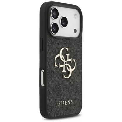 Guess 4G Big Logo - Dėklas iPhone 17 Pro (juodas)