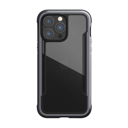 X-Doria Raptic Shield – aliuminio dėklas skirtas iPhone 14 Pro Max (atsparus kritimui iki 3 m) (juoda)