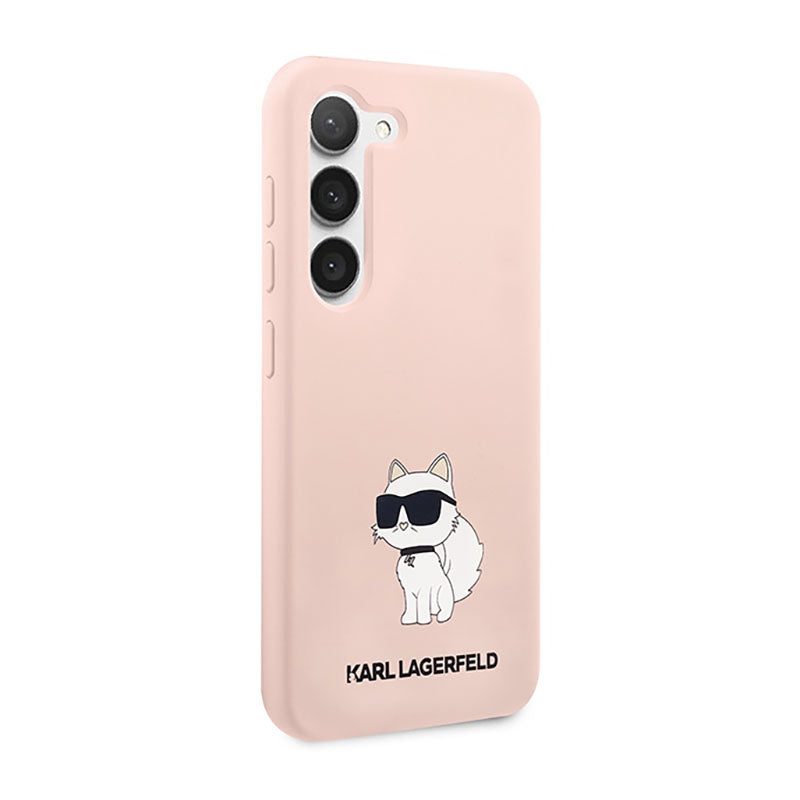 Karl Lagerfeld Silikoninis NFT Choupette – dėklas, skirtas Samsung Galaxy S23+ (Rožinis)
