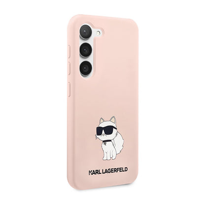 Karl Lagerfeld Silikoninis NFT Choupette – dėklas, skirtas Samsung Galaxy S23+ (Rožinis)