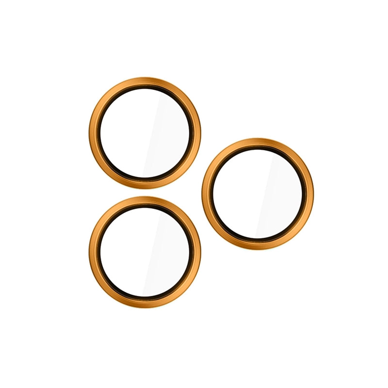 3mk HARDY Pro objektyvo apsauga – Kameros objektyvo stiklas, skirtas iPhone 17 Pro / iPhone 17 Pro Max (Oranžinė)