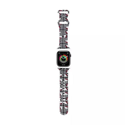 Hello Kitty silikoninės galvutės ir juostelės – dirželis, skirtas „Apple Watch“ 38/40/41 mm (juodas)