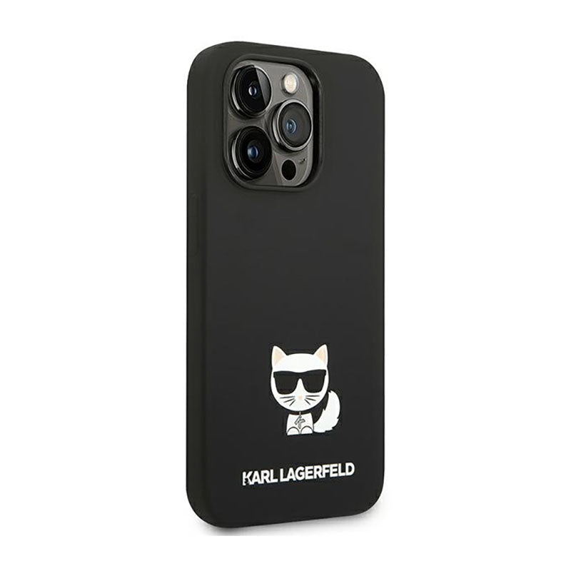 Karl Lagerfeld Choupette Body – dėklas, skirtas iPhone 14 Pro (juodas)