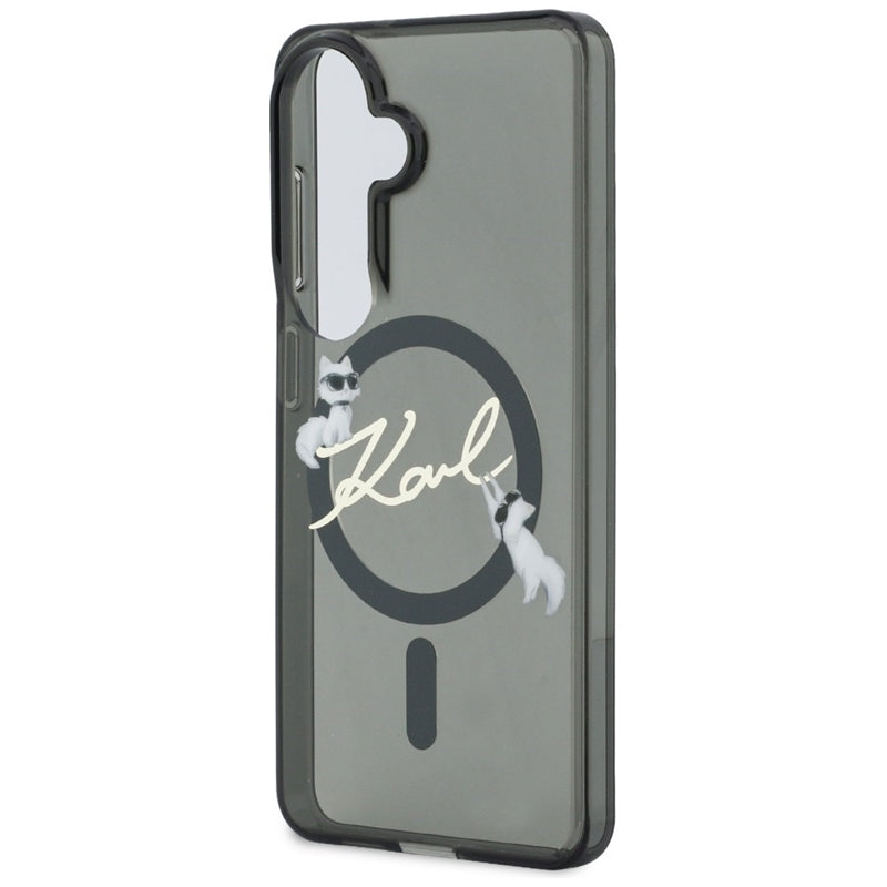 Karl Lagerfeld IML KC Script MagSafe - Samsung Galaxy S26 dėklas (juodas)
