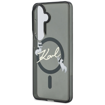 Karl Lagerfeld IML KC Script MagSafe - Samsung Galaxy S26 dėklas (juodas)