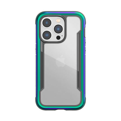 X-Doria Raptic Shield – aliuminio dėklas iPhone 14 Pro (atsparumas kritimui iš 3m) (persiliejančių spalvų)