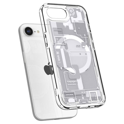 Spigen Ultra Hybrid Mag MagSafe - dėklas iPhone 17e / 16e (Zero One White)