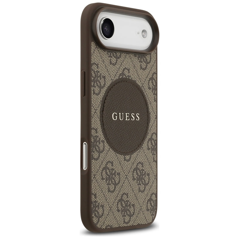Guess 4G Circle Classic Logo MagSafe – Dėklas iPhone Air (Ruda)