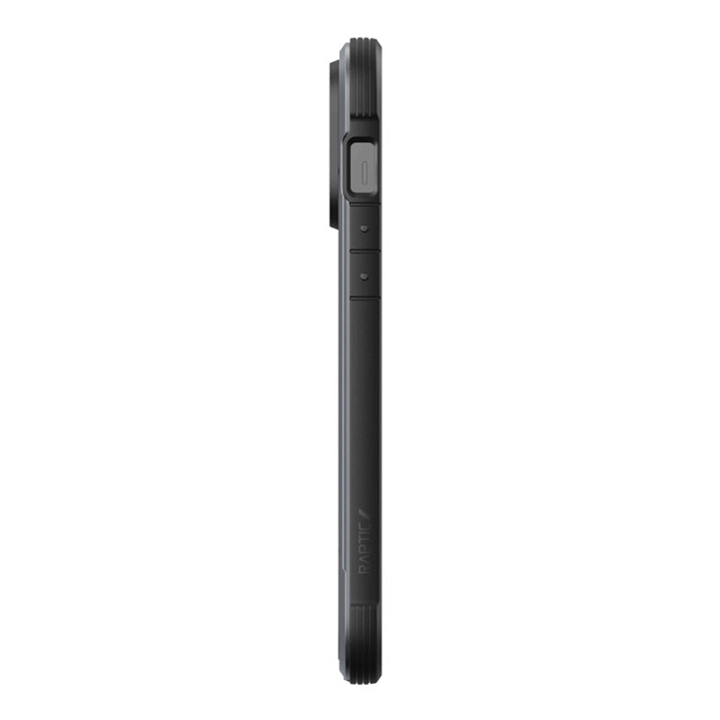 X-Doria Raptic Shield – aliuminio dėklas skirtas iPhone 14 Pro Max (atsparus kritimui iki 3 m) (juoda)