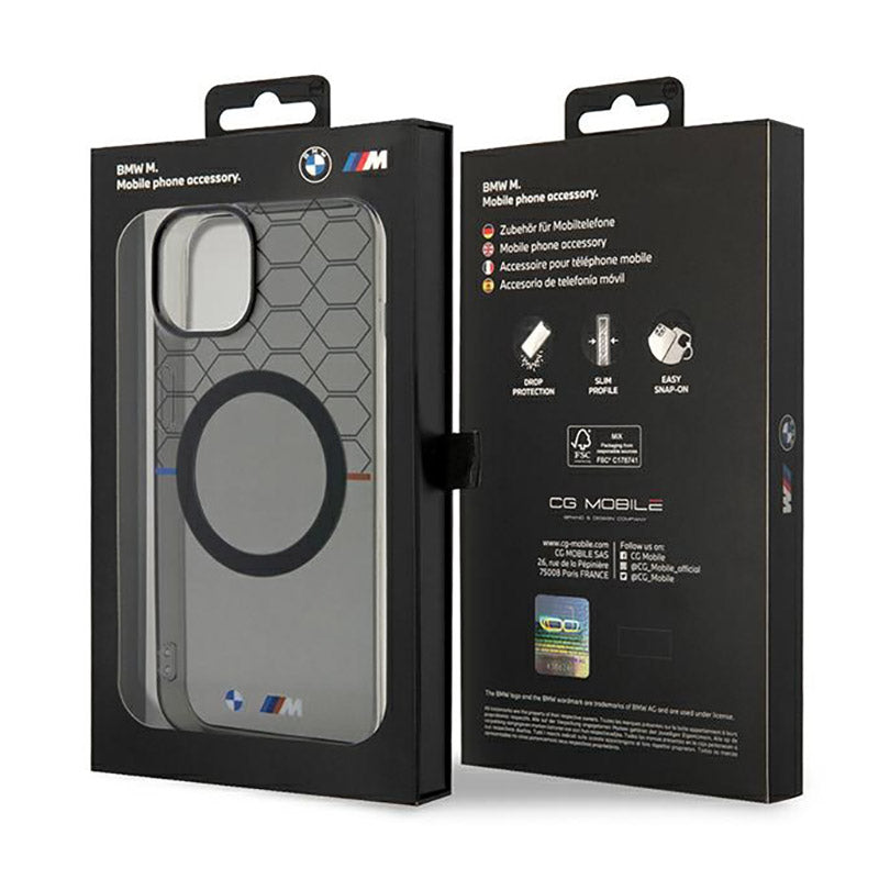 BMW Pattern MagSafe – dėklas skirtas iPhone 14 (Pilka)