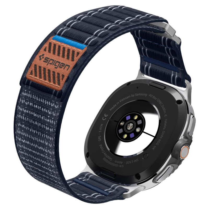 Spigen WBF0 Apyrankė - Dirželis Samsung Galaxy Watch 8 / 8 Classic 40 / 44 / 46 mm (Tamsiai mėlyna)