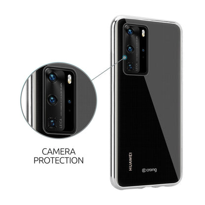 Crong Crystal Slim dėklas – apsauginis dėklas Huawei P40 (skaidrus)