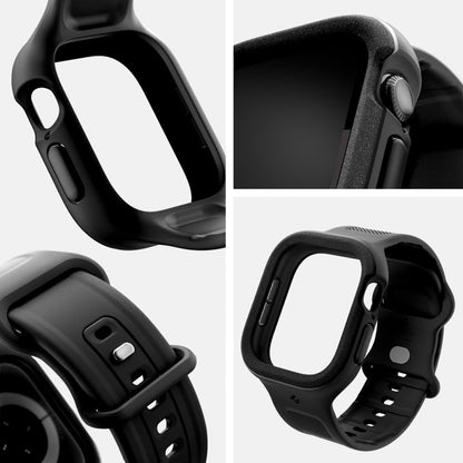 Spigen Vault Pro – Dirželis su dėklu, skirtas Apple Watch 10 42 mm (Matte Black)
