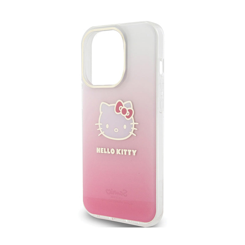 Hello Kitty IML Gradient Electrop Kitty Head - dėklas iPhone 13 Pro (rožinis)