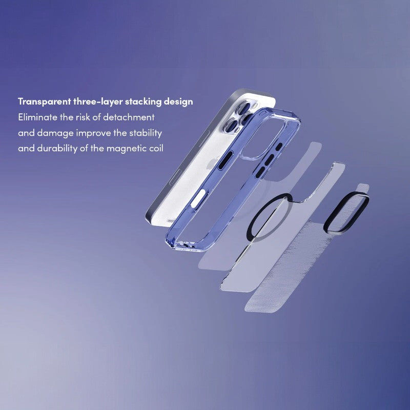 Moshi iGlaze MagSafe – dėklas „iPhone 16 Pro“ (Dusk Indigo)