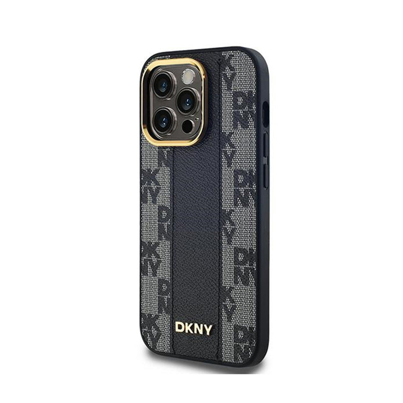DKNY odos dėžutės rašto mono raštas MagSafe – dėklas, skirtas iPhone 14 Pro Max (juodas)