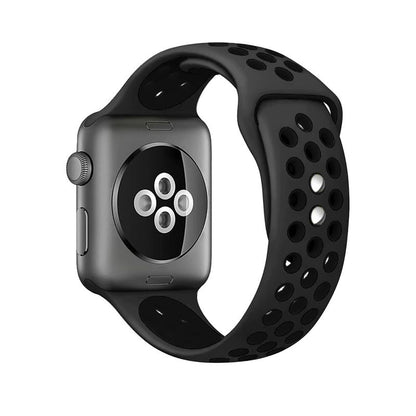 Crong Duo Sport - Apple Watch apyrankė 38/40/41/42 mm (pilka/juoda)