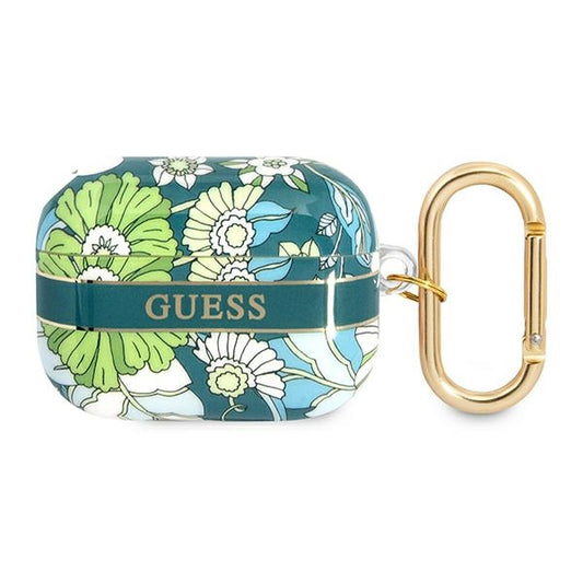 Guess Flower – dėklas, skirtas „Airpods Pro“ (žalias)
