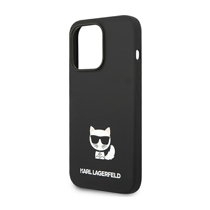 Karl Lagerfeld Choupette Body – dėklas, skirtas iPhone 14 Pro (juodas)