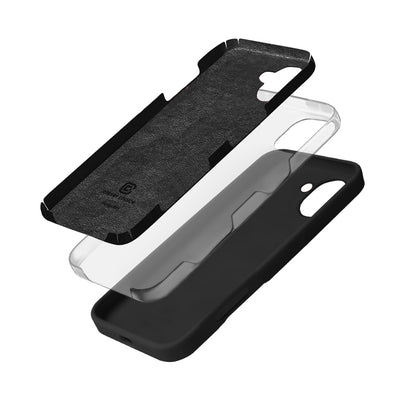 Crong Color Cover – Dėklas iPhone 16 (juodas)