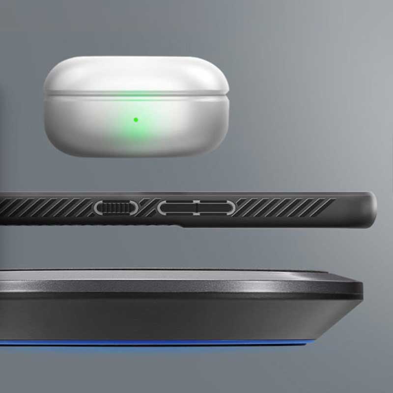 Spigen Liquid Air – dėklas, skirtas „Samsung Galaxy S22“ (juodas)