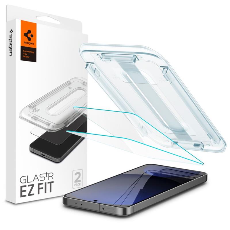 Spigen GLAS.TR EZ FIT 2 vnt. – Grūdintas stiklas skirtas Samsung Galaxy A56 5G / S24 FE (2 vnt.)