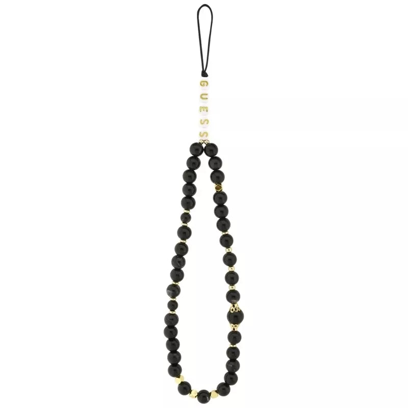 Guess 4G Dirželis Trikampis Logotipas MagSafe - Dėklas iPhone 17 Pro (juodas)