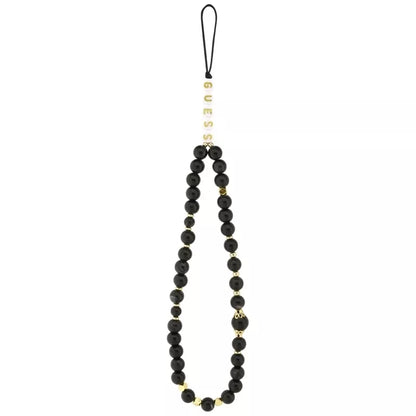 Guess 4G Dirželis Trikampis Logotipas MagSafe - Dėklas iPhone 17 Pro (juodas)