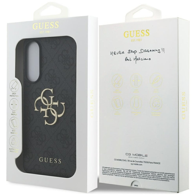 Guess Big 4G Logo Classic Logo - Dėklas Samsung Galaxy S25 Edge (juodas)