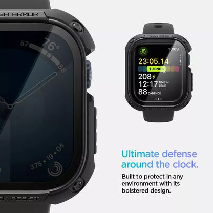 Spigen Tough Armor – dėklas skirtas Apple Watch 10 46 mm (Juodas)