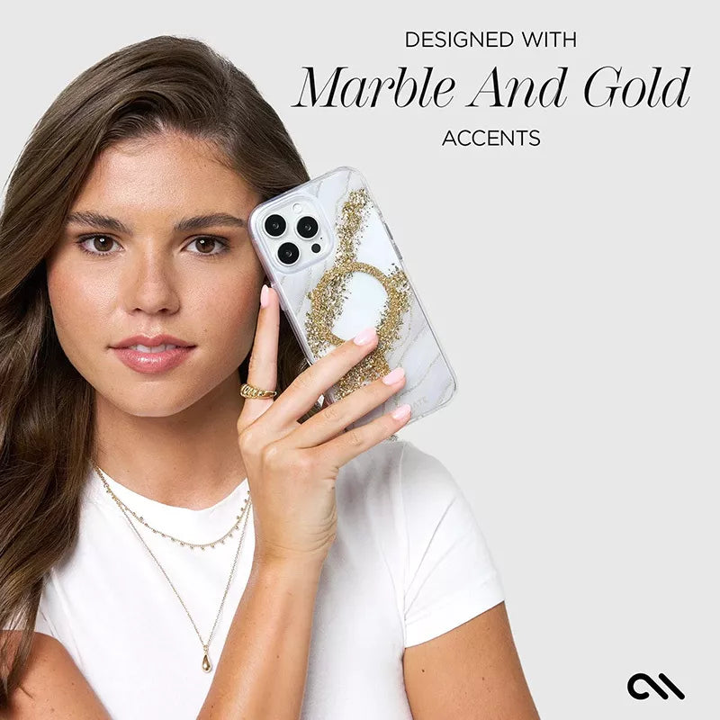 Case-Mate Karat MagSafe – dėklas iPhone 16 Pro (Granito)