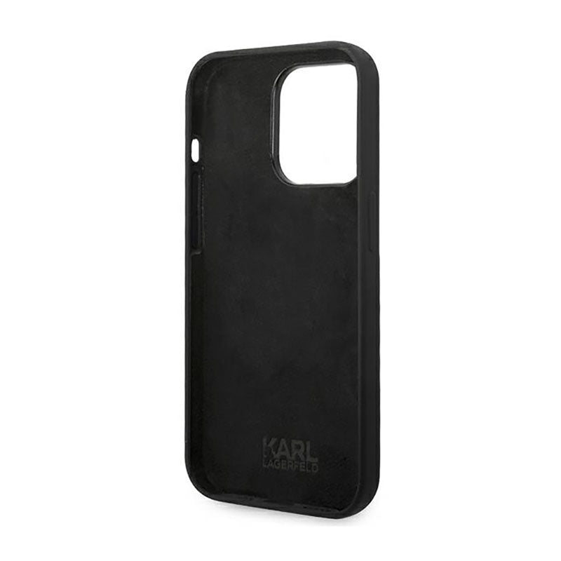 Karl Lagerfeld Choupette Body – dėklas, skirtas iPhone 14 Pro (juodas)
