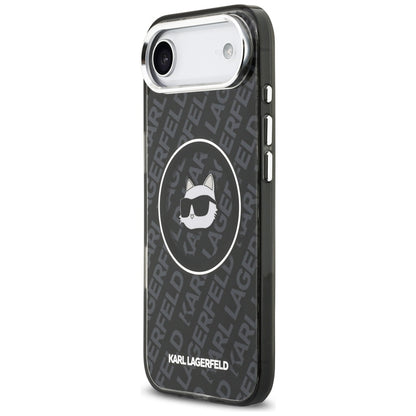 Karl Lagerfeld IML Choupette galvos logotipas MagSafe - Dėklas iPhone Air (juodas)