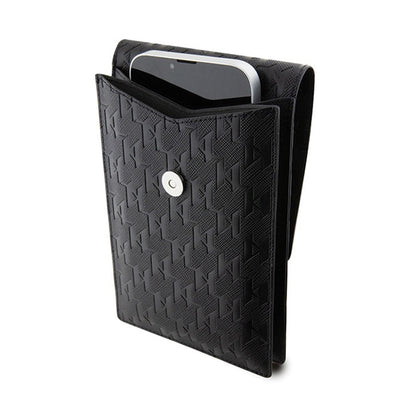 Karl Lagerfeld Saffiano Monogram Choupette – Rankinė telefonui (juoda)