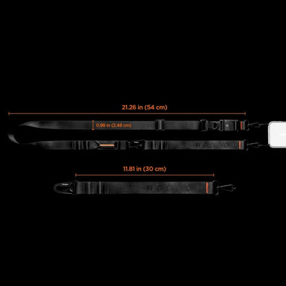 Spigen DA30M Dirželis Per Petį Crossbody – Universalus telefono dirželis / raištis (juodas)