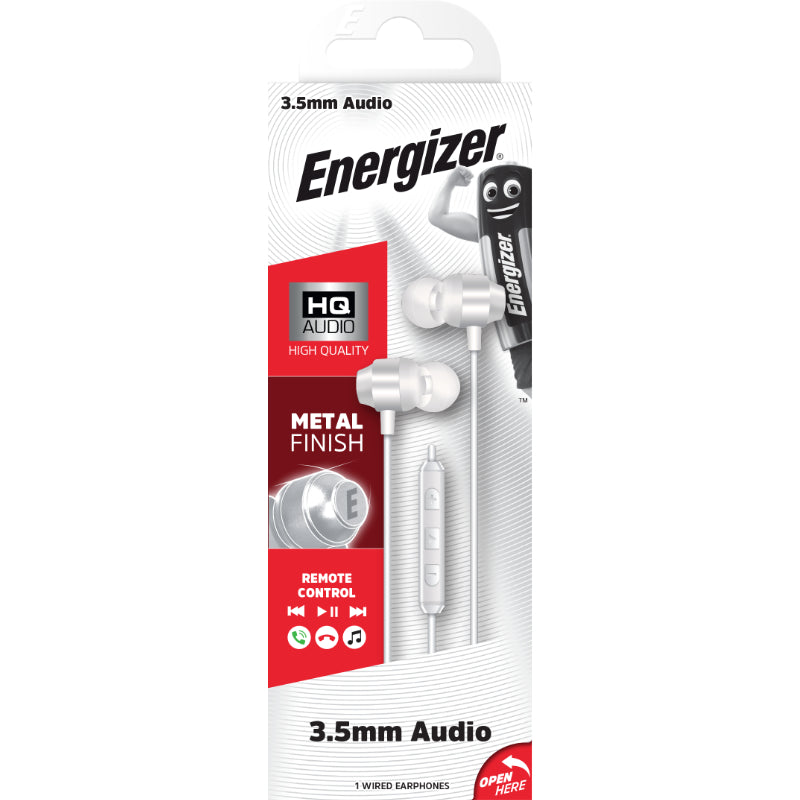 Energizer Classic CIA10 - 3.5 mm jungties laidinės ausinės (baltos)