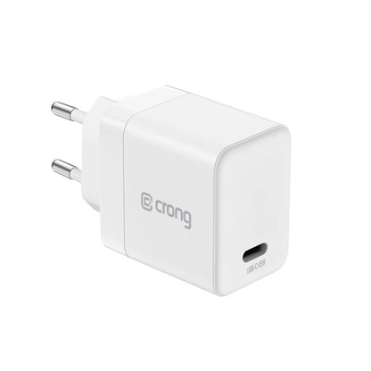 Crong Ultra Compact GaN - USB-C 45W PD 3.0 sieninis įkroviklis su PPS (baltas)