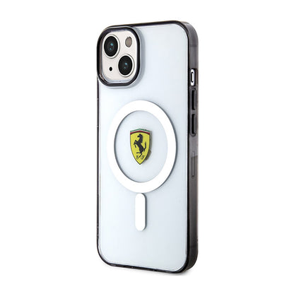 Ferrari Outline Magsafe – dėklas iPhone 14 Plus (permatomas)